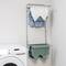 Honey Can Do 2-Tier Gray Over the Door Retractable Clothing Drying Rack